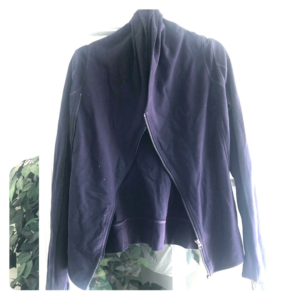 Lululemon Cross Zip Jacket, Dark Purple, 6